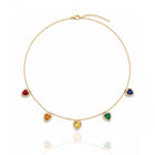 Rainbow Heart Drop Necklace