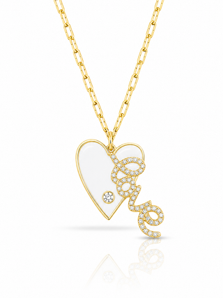 LOVE WHITE NECKLACE - ELEGANT GIRLS