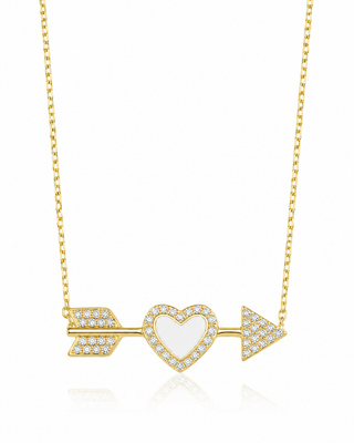LOVE ATTACK WHITE NECKLACE - ELEGANT GIRLS
