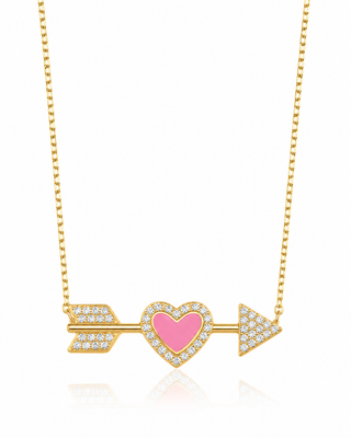 LOVE ATTACK PINK NECKLACE - ELEGANT GIRLS