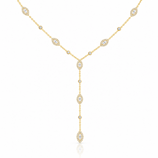 Y SHAPE LONG TEARS NECKLACE - ELEGANT GIRLS