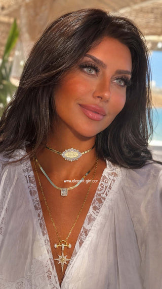 ✨Mashallah Silk Skin Choker - ELEGANT GIRLS