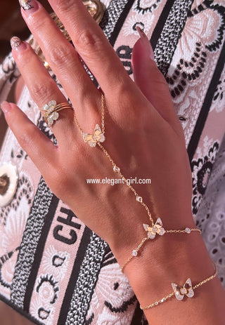 GOLDEN BUTTERFLY HAND CHAIN