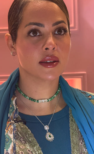 IMPERIAL GREEN MALACHITE CHOKER - ELEGANT GIRLS