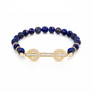 THE POWER LAPIS BLUE BAGUETTE BRACELET - ELEGANT GIRLS