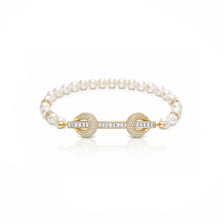 THE POWER PEARLS  BAGUETTE BRACELET