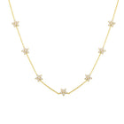 GOLD FLOWERS NECKLACE