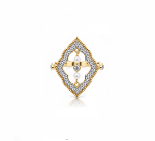 Lumière Pearl Arabesque Ring