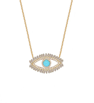 NEW BAGUETTE EYE NECKLACE