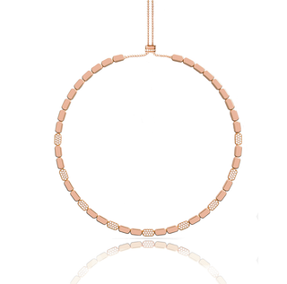GEOMETRIC BEE GOLD NECKLACE