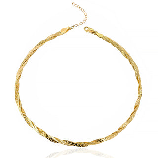 DOUBLE CRAFTED SNAKE SKIN CHOKER
