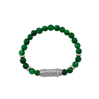 SILVER GREEN ANDALUSIA BRACELET