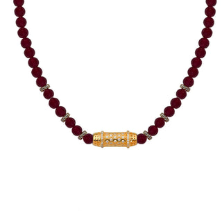 RED AGATE ANDALUSIA CHOKER