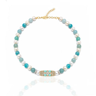 IMPERIAL TIFFANY PEARLS PINK CHOKER - ELEGANT GIRLS