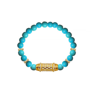 GOLD TURQUOISE ANDALUSIA BRACELET