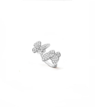 DIAMOND TWO BUTTERFLY RING