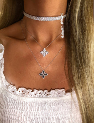 WHITE CLOVER NECKLACE