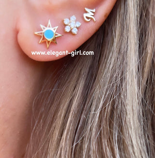 BLUE STAR STUD EARRING