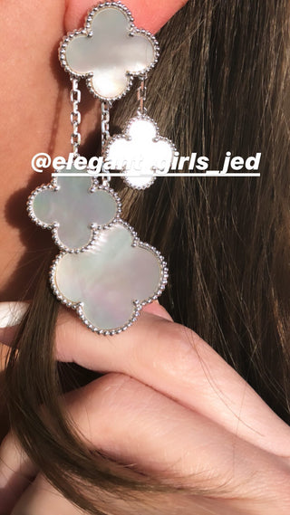 MAGIC MOTHER OF PEARL SILVER EARRING