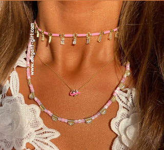 PINK DREAM HEART NECKLACE