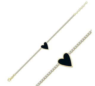 TENNIS HEART ANKLET