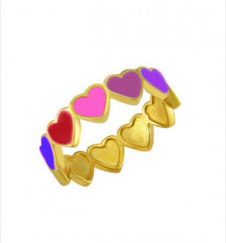 CANDY COLOR HEART RING