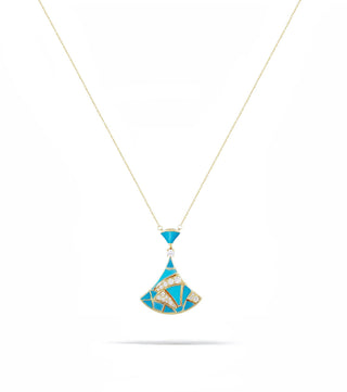 DIVA GOLD TURQUOISE NECKLACE