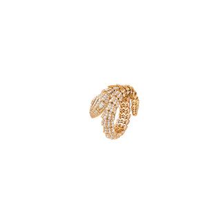 GOLD FULL SERPENTI VIPER DIAMOND RING