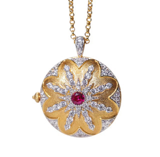 THE LUXURY RUBY LOCKET NECKLACE
