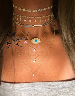 ONLY EYES DIAMOND CHOKER