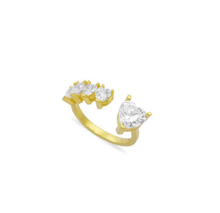 SOLITAIRE HEART RING