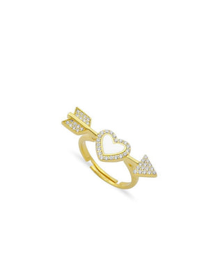 WHITE LOVE ATTACK RING