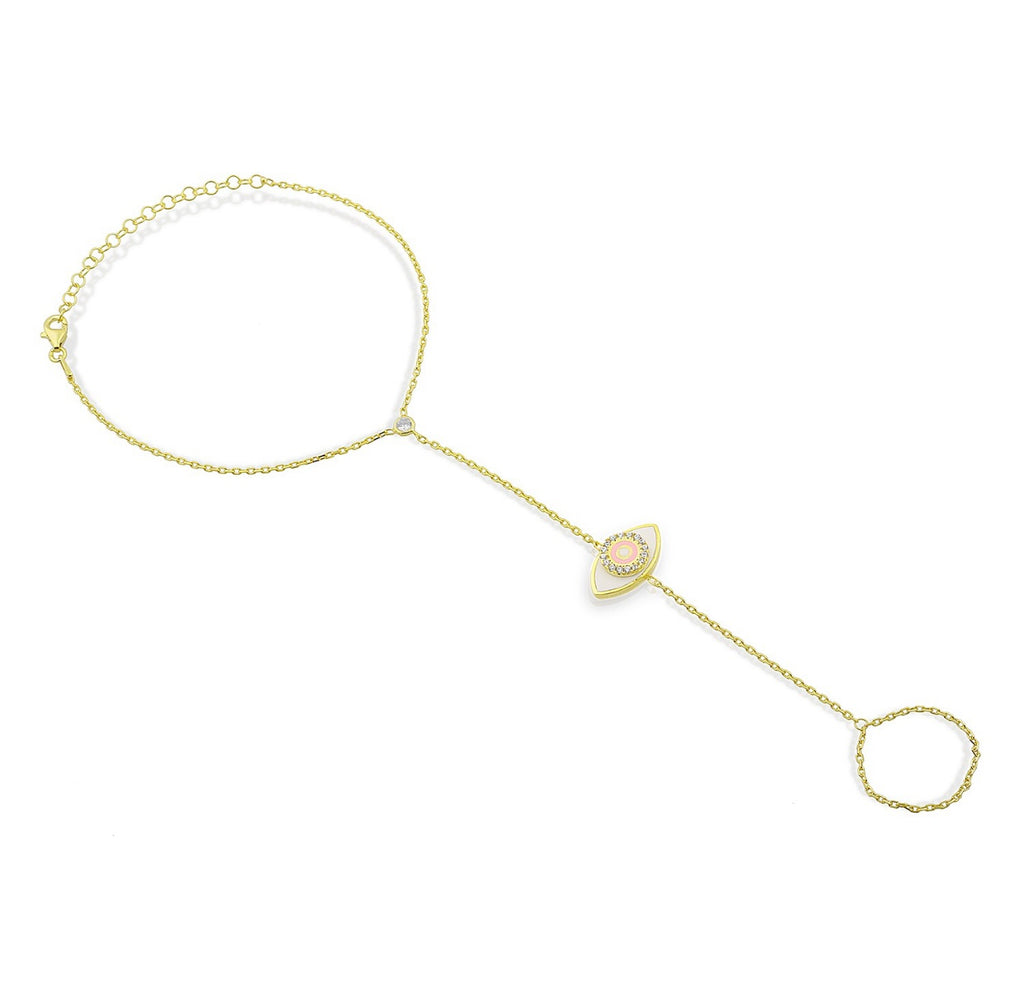 PINK EYE HAND CHAIN – ELEGANT GIRLS