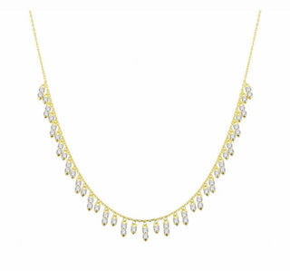 GOLD DIAMOND DROP CHOKER - ELEGANT GIRLS