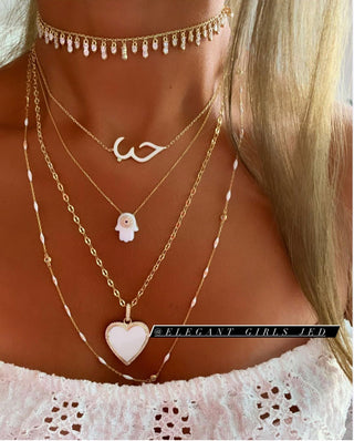 GOLD DIAMOND DROP CHOKER - ELEGANT GIRLS