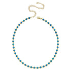 FIRE BLUE OPAL CHOKER