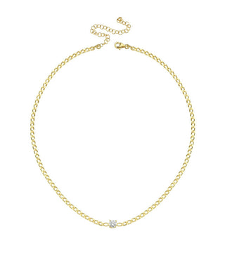 ONE DIAMOND CHOKER - ELEGANT GIRLS