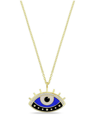 All the eyes on you black necklace