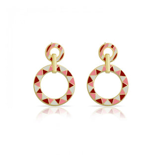 THE ARCH EARRING MIX RED