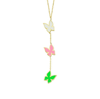 CANDY BUTTERFLY LONG NECKLACE
