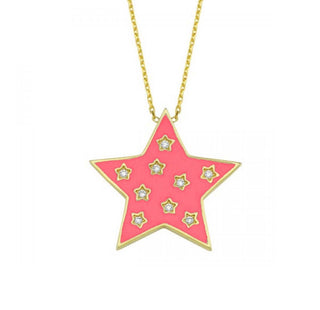 PEACH CANDY STAR NECKLACE