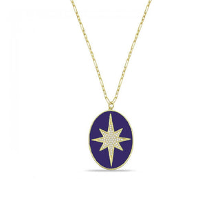 STAR DUST NECKLACE NAVY BLUE