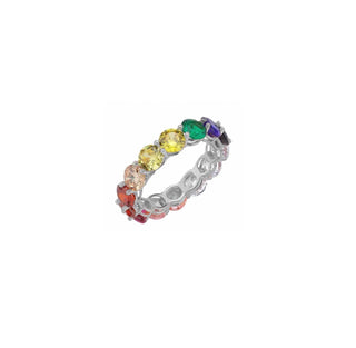 RAINBOW SOLITAIRES RING