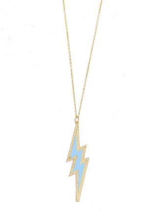 BABY BLUE  FLASH NECKLACE