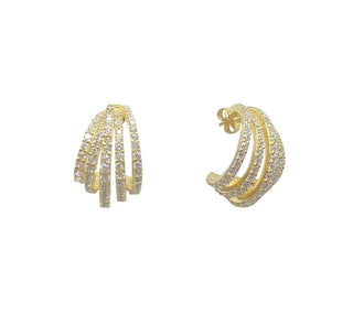 THE DIAMOND SMALL LAYERS EARRING
