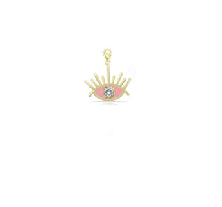 PINK SOLITAIRE EYE CHARM