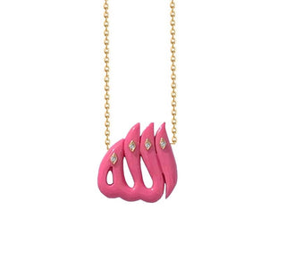 PINK ALLAH  NECKLACE