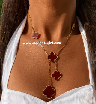 RED MAGIC 6 FLOWER NECKLACE
