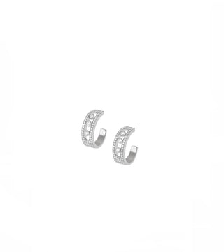 SMALL SILVER MOVE HOOP EARRING