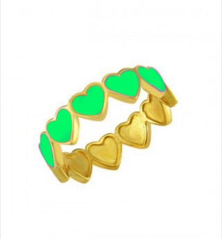 CANDY COLOR HEART RING